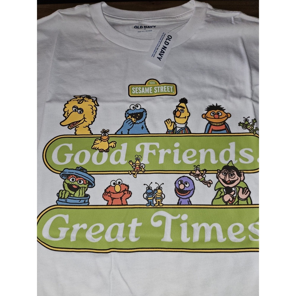 Sesame Street Old Navy Tshirt Mens/unisex, SZ Med, 1970s TV, Gen X, New